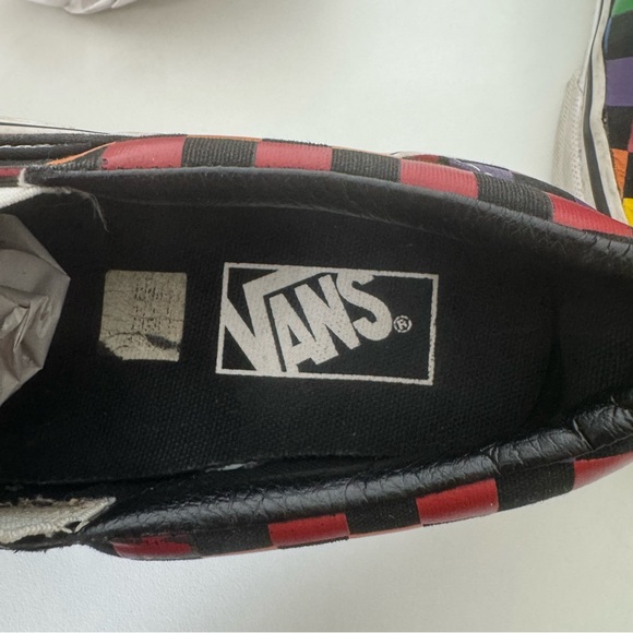 Vans rainbow size 6.5 Multicolor Checkerboard Slip-On Sneakers - Picture 7 of 8